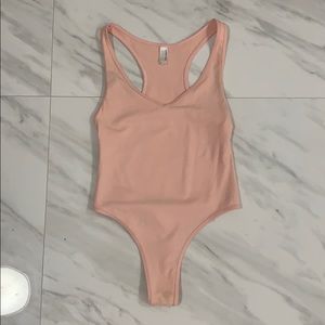 Baby Pink Thong Bodysuit